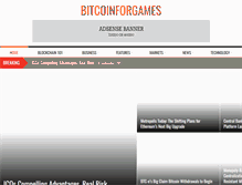 Tablet Screenshot of bitcoinforgames.com